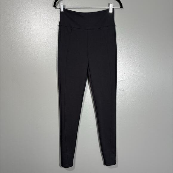 Assets by Spanx Women's Black Ponte Shaping Leggings - Size Medium - High Rise - Picture 1 of 6